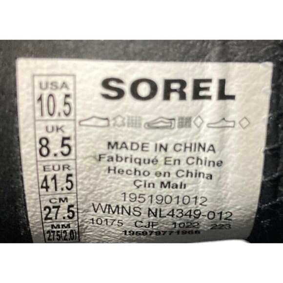 Sorel Chelsea Boots Women's Size 10.5 Black Pink Brex Heel - Picture 11 of 11